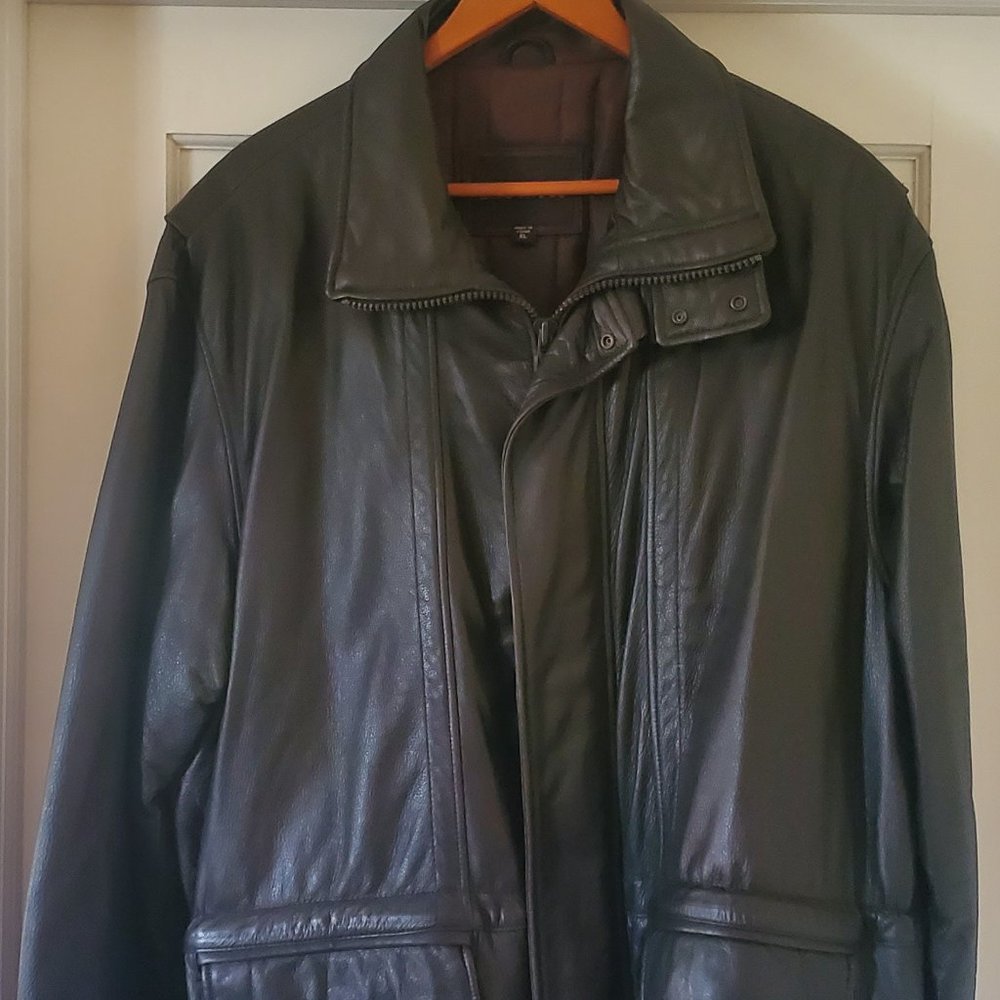 Mens London Fog Leather Jacket